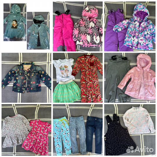 Вещи пакетом для девочки 104-110