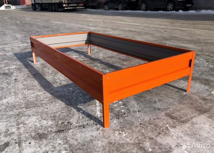 Грядка оцинкованная 1м х 4м х 22см