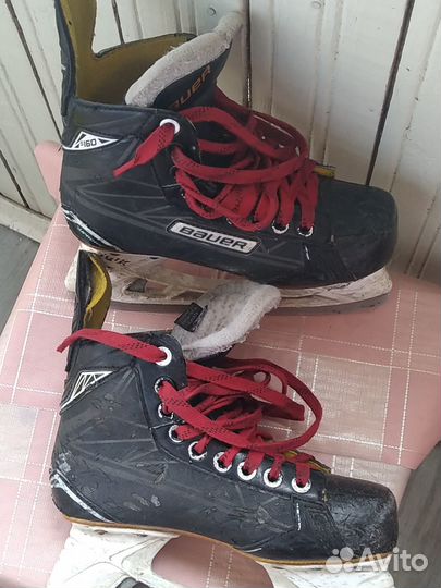 Хоккейные коньки Бауэр. По стельке 227 мм