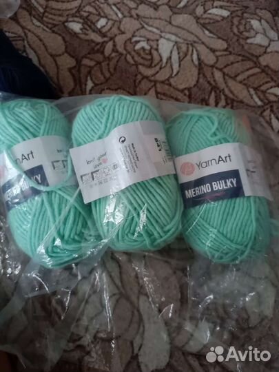 Пряжа yarnart merino bulky 841,3мотка цена за всё
