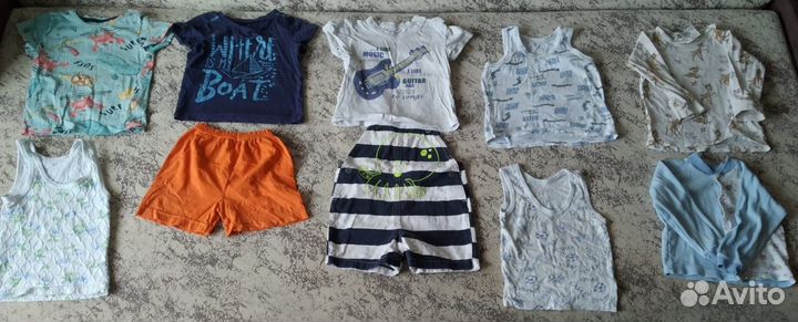 Большой пакет вещей на мальчика 74-80