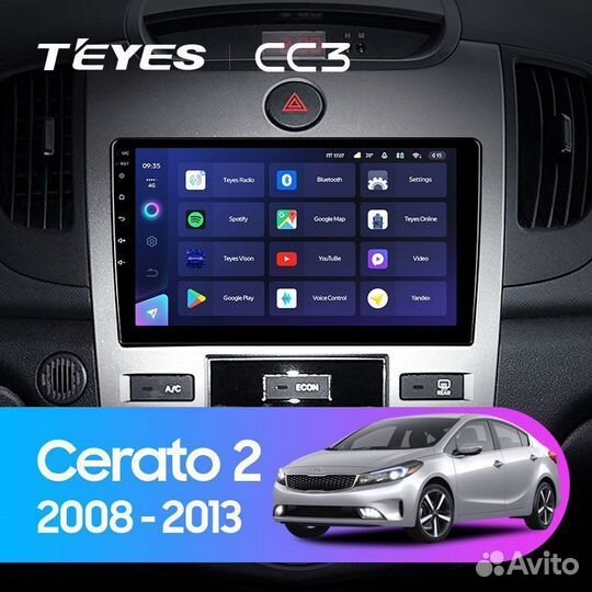 Магнитола Teyes CC3 Plus Kia Cerato 2 2008-2013