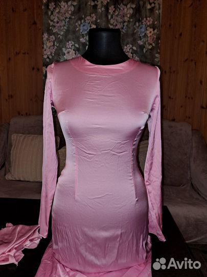 Платье с банданой длинное 42-44