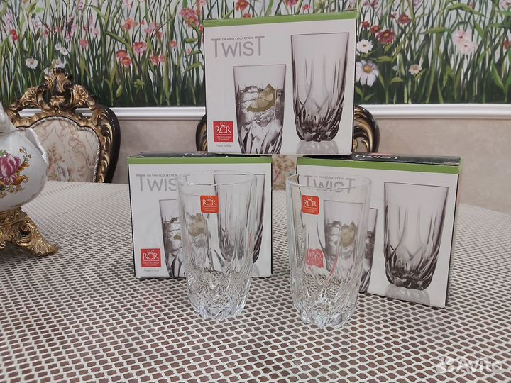 Бокалы доя коктейлей Twist Италия 6шт