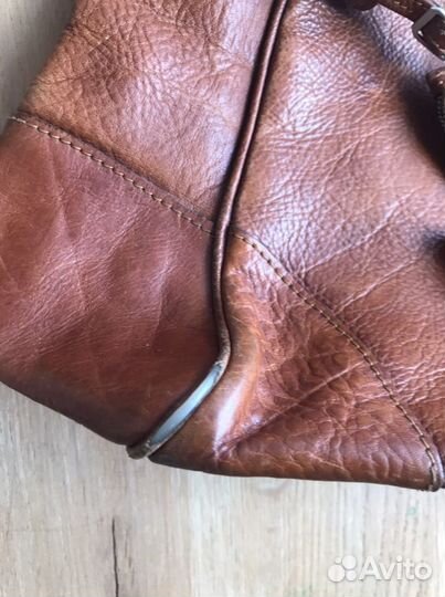 Сумка натуральная кожа коричневая