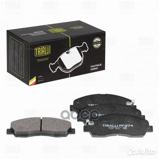 Колодки тормозные дисковые зад PF974 Trialli