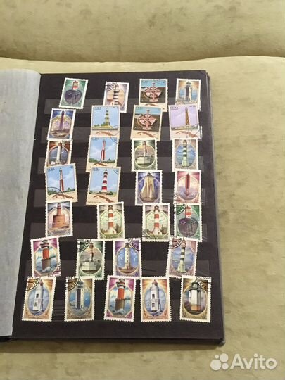 Альбом с почтовыми марками эпохи СССР