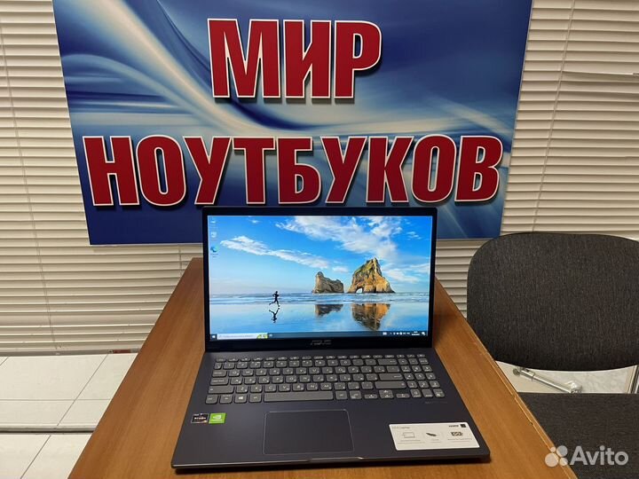 Свежий тонкий игровой ноутбук Asus / Ryzen 5 / 12g