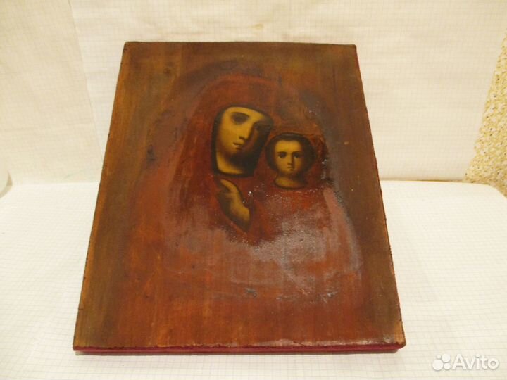 Икона Казанская Богородица. Письмо, масло