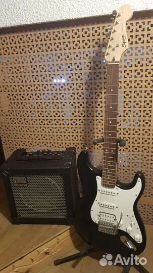 Электрогитара и комбик для обучения Учебная Гитара