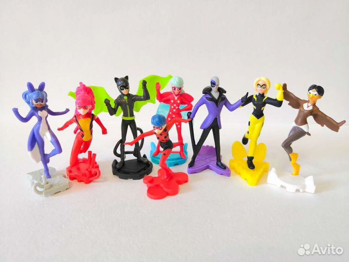 Игрушки из киндера Леди Баг и Супер-кот, Natoons