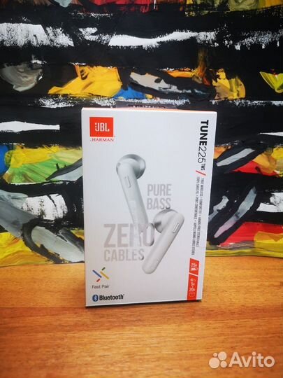 Беспроводные наушники JBL Tune 225 TWS, white