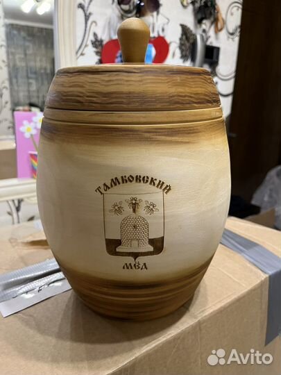 Сувенирный бочонок под мёд Тамбовский мёд