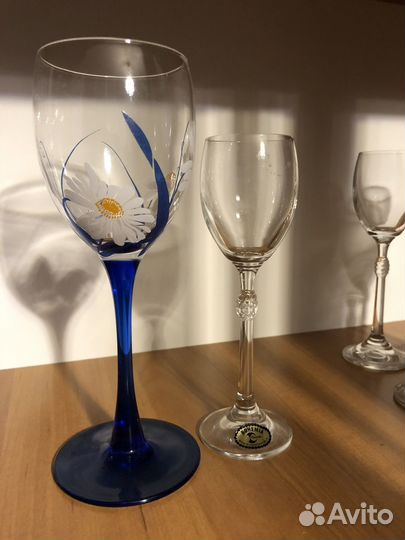 Бокалы фужеры рюмки (Богемия)