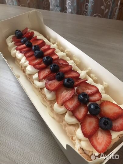 Меренговый рулет