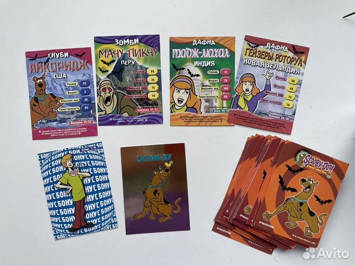 Карточки человек паук, скуби-ду, черепашки нинздя