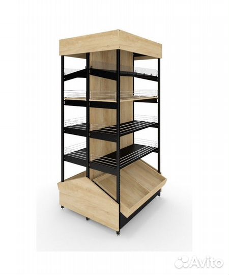 Торговое оборудование стеллажи витрины