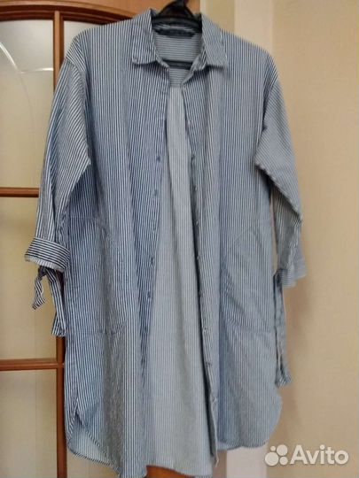 Платье рубашка zara