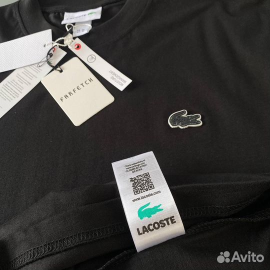 Футболка lacoste черная