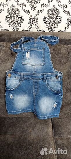 Джинсовый сарафан110