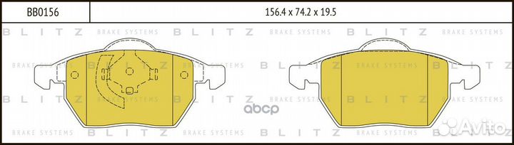 Колодки пер.audi A4 95/ VW golf, passat 91