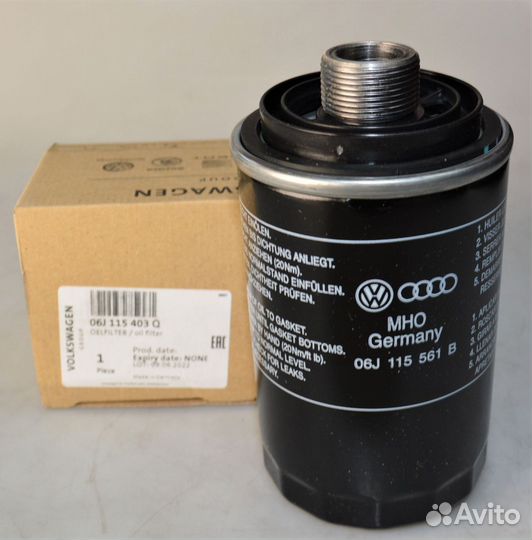 Фильтр масляный для 1.8/2.0tfsi 06J115403Q VAG