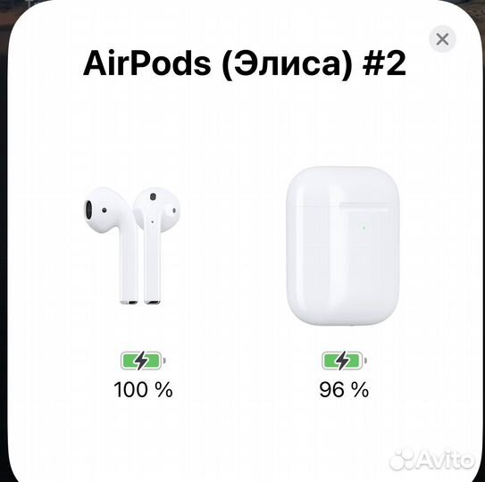 Наушники apple airpods 2 оригинал