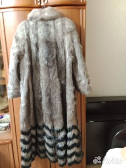 Шуба натуральная из нутрии