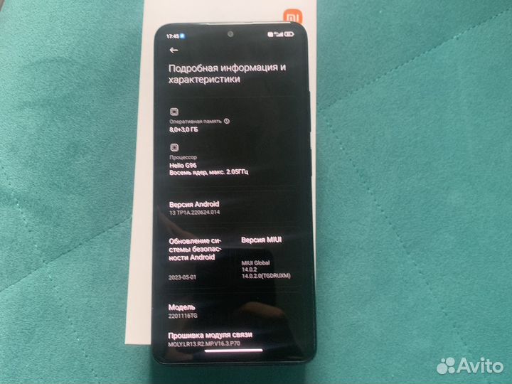 Телефон Xiaomi redmi note 11 pro 8 128