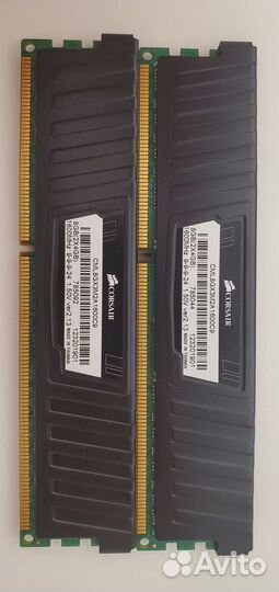 Оперативная память Corsair DDR3 2x по 4 gb