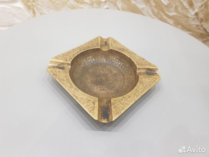 Пепельница латунная, винтаж