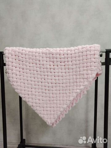 Плед детский вязаный ручная работа