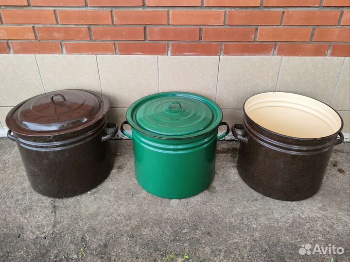 Кастрюля эмалированная 40 литров