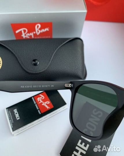 Очки ray ban wayfarer rb4381 зеленые