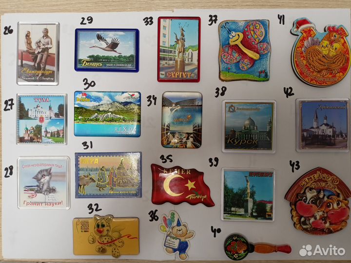 Магниты сувенирные на холодильник