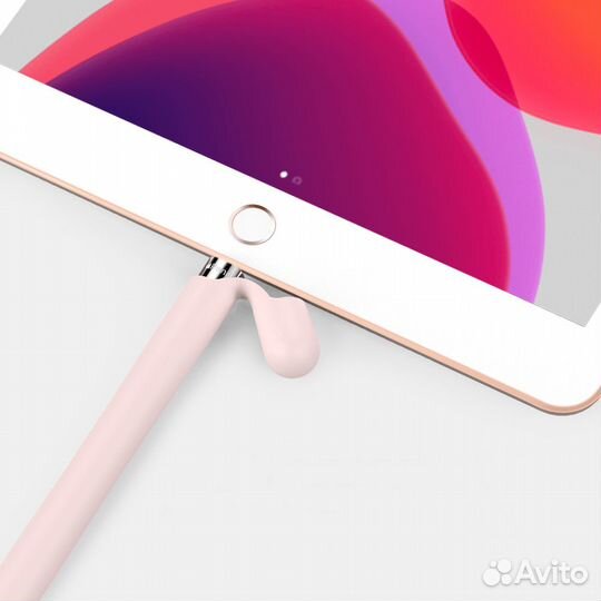 Комплект чехлов Deppa для Apple Pencil, черный/роз