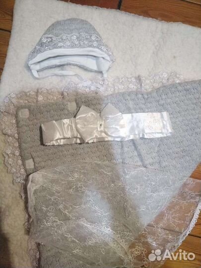 Конверт одеяло на выписку зима