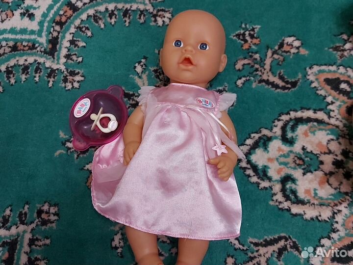 Кукла пупс беби борн с коляской прогулкой
