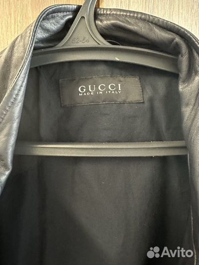 Кожаная куртка мужская Gucci