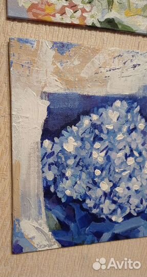 Картина абстракция интерьерная акрилом