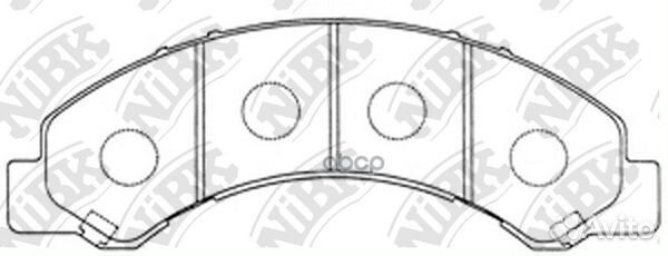 Колодки тормозные дисковые PN4464 NiBK