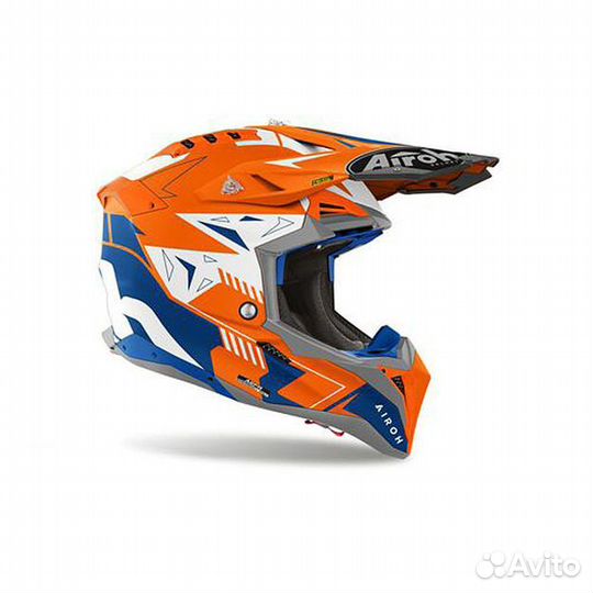 Кроссовый шлем Airoh Aviator 3.0 (orange\blue)