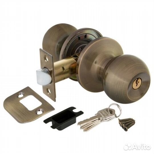 Защелка межкомнатная ajax 6082 ав-Е кл-фикс бронза