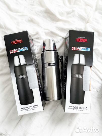 Термос Thermos SK2020 Matte Black 2л (новый)