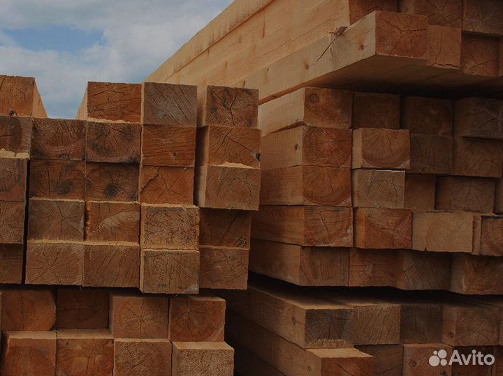 Строительные материалы: брус лиственницы