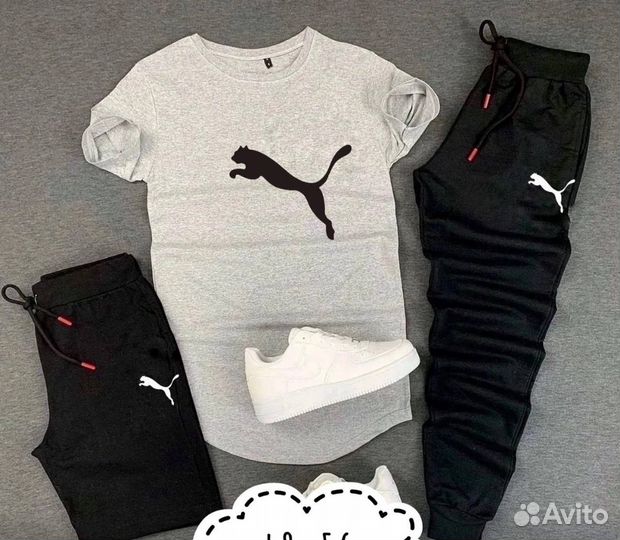 Летний спортивный костюм тройка puma