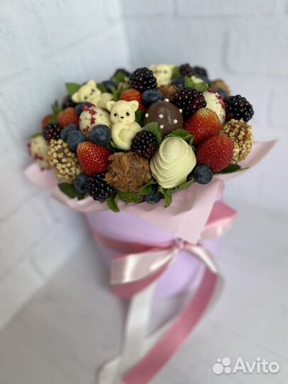 Клубника в шоколаде,букет из клубники