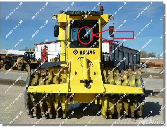 Стекло для мусорного уплотнителя Bomag DC 722 RB