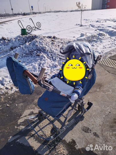 Коляска санки Ника 7-8 К