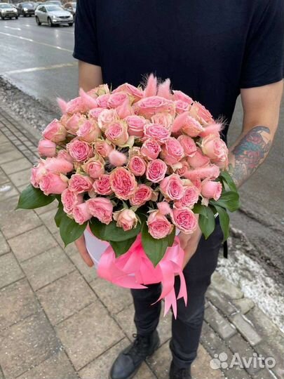 Цветы розы букет